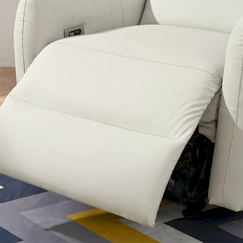 Power Recliner with USB Port, Space-Saving Wall Hugger Recliner