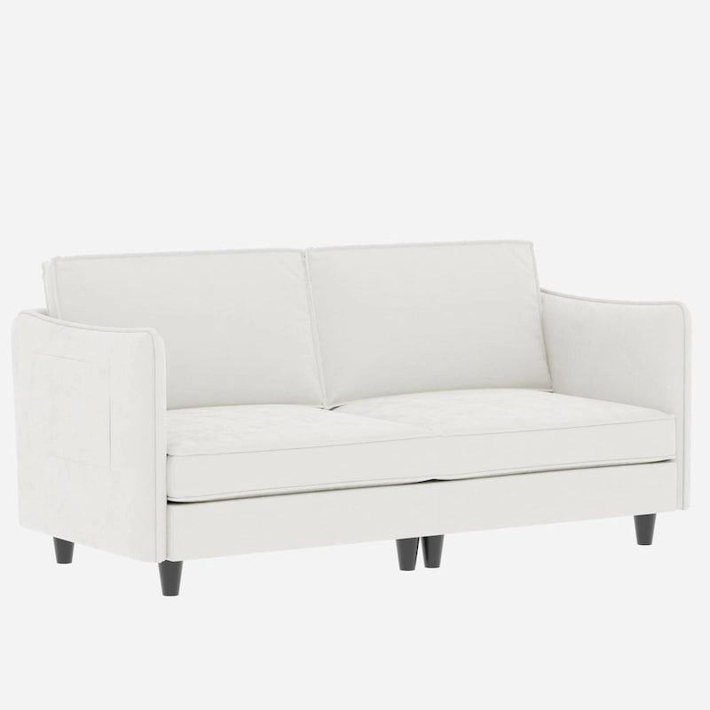 74-Inch Mid-Century Modern Loveseat Sofa for Small Spaces