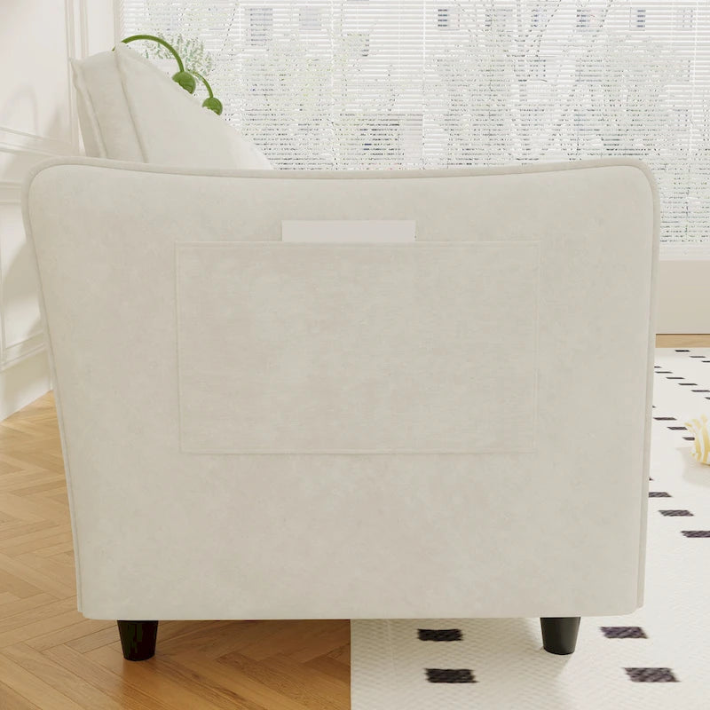 74-Inch Mid-Century Modern Loveseat Sofa for Small Spaces