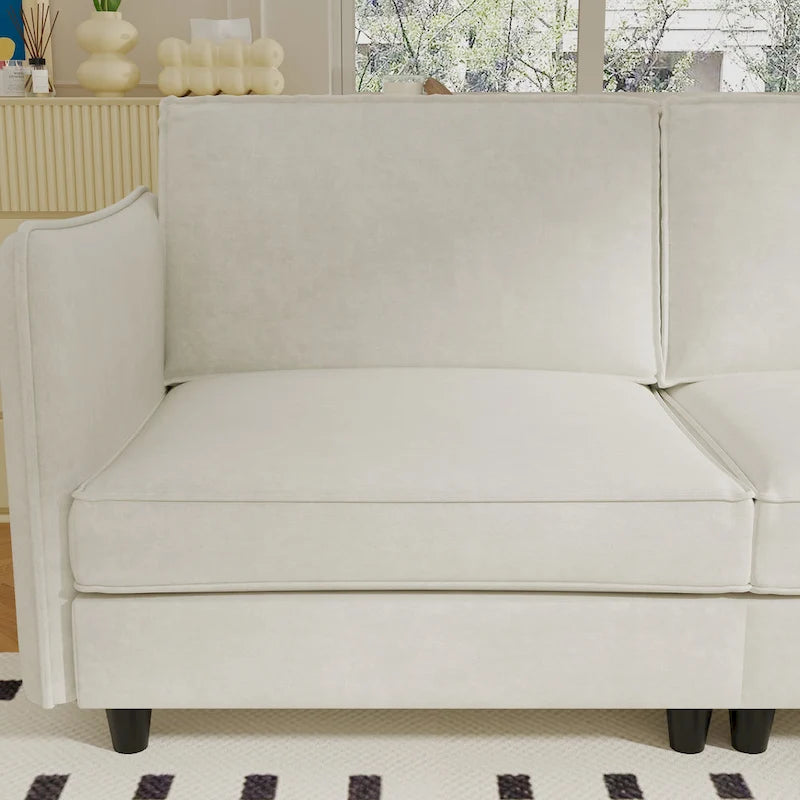 74-Inch Mid-Century Modern Loveseat Sofa for Small Spaces