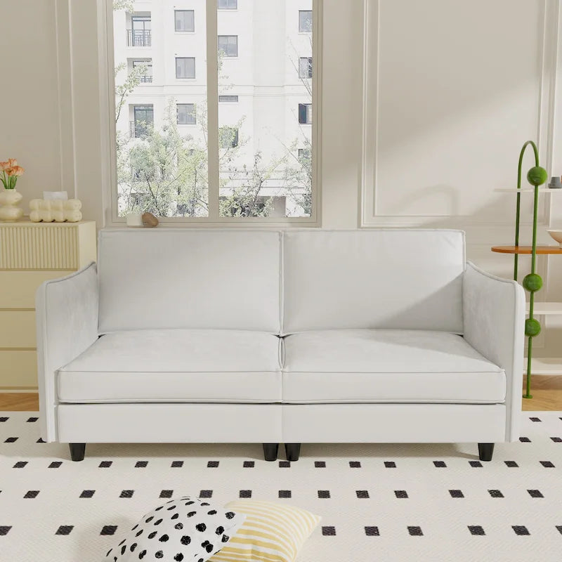 74-Inch Mid-Century Modern Loveseat Sofa for Small Spaces