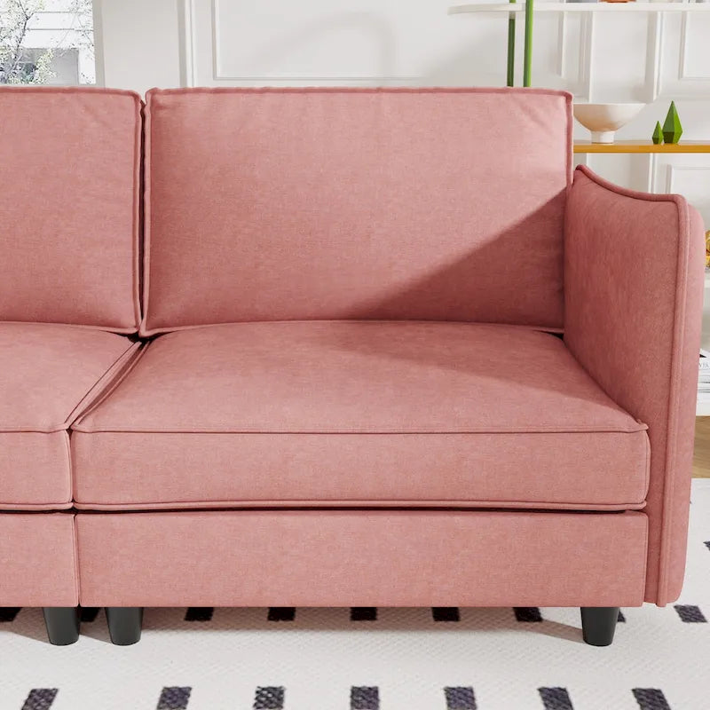 74-Inch Mid-Century Modern Loveseat Sofa for Small Spaces