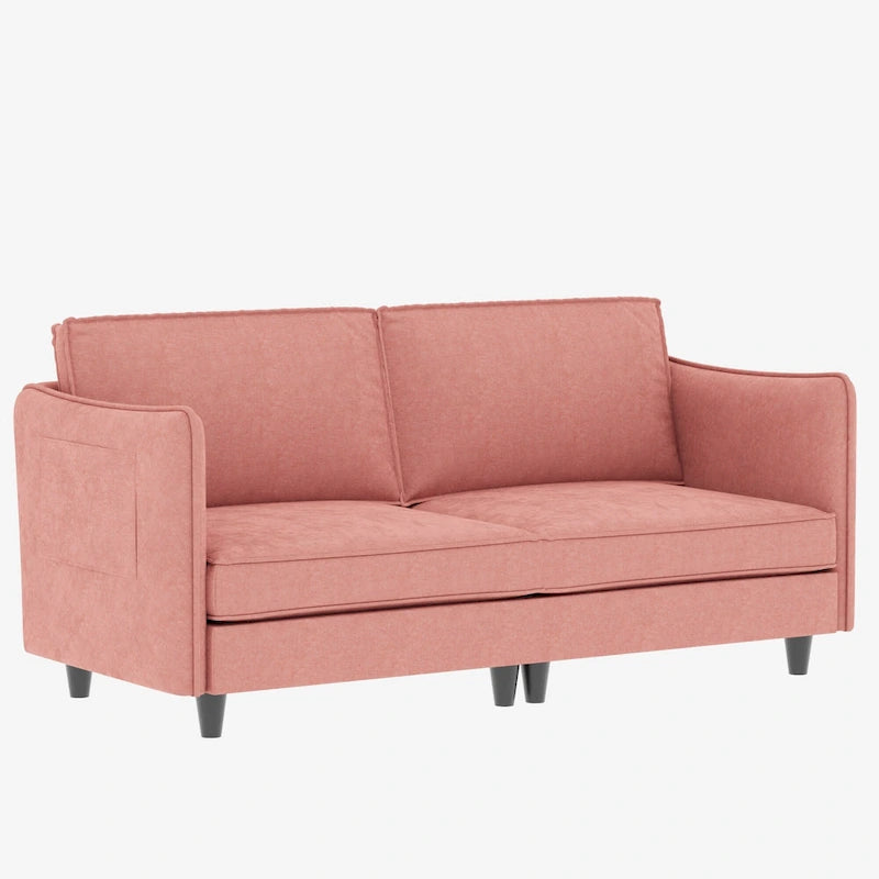 74-Inch Mid-Century Modern Loveseat Sofa for Small Spaces