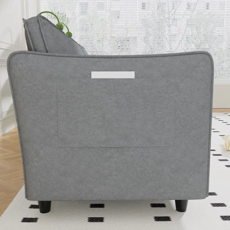 74-Inch Mid-Century Modern Loveseat Sofa for Small Spaces