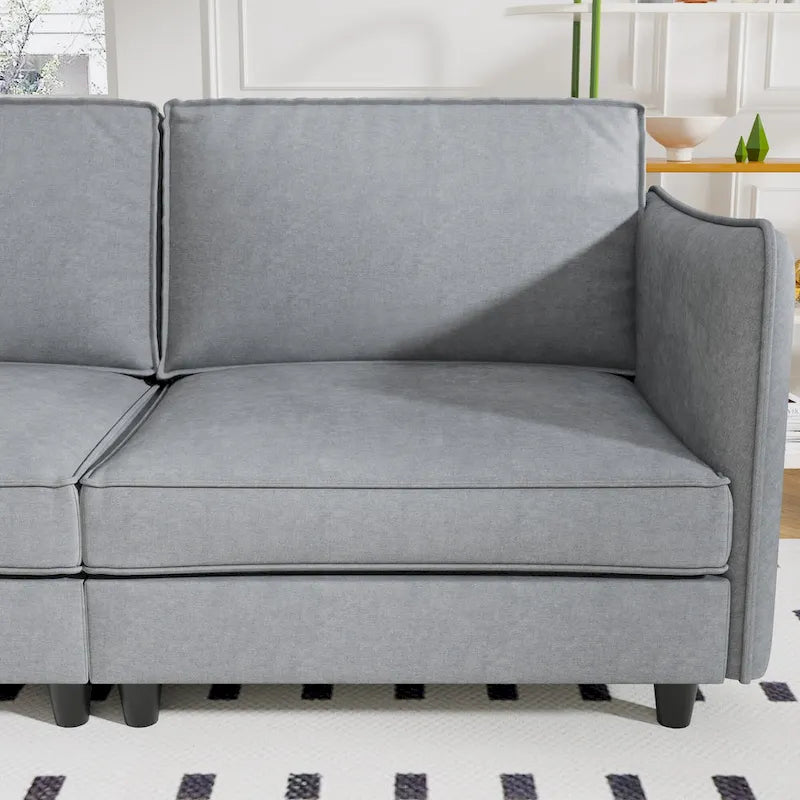 74-Inch Mid-Century Modern Loveseat Sofa for Small Spaces