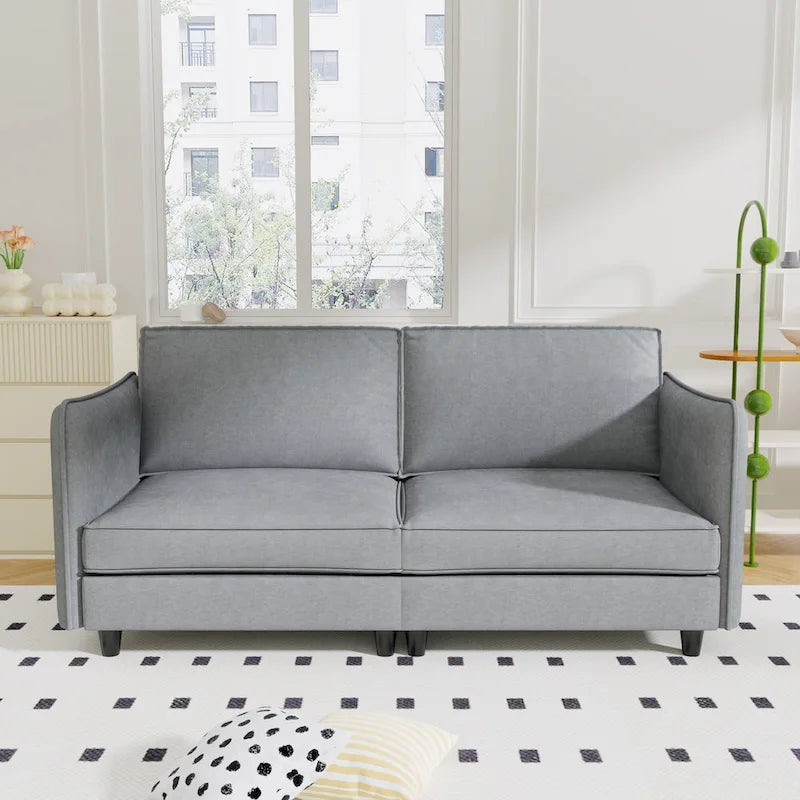 74-Inch Mid-Century Modern Loveseat Sofa for Small Spaces