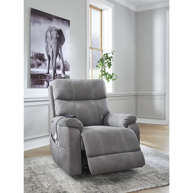Next-Gen Durapella Power Lift Recliner with Adjustable Headrest and Lumbar Support