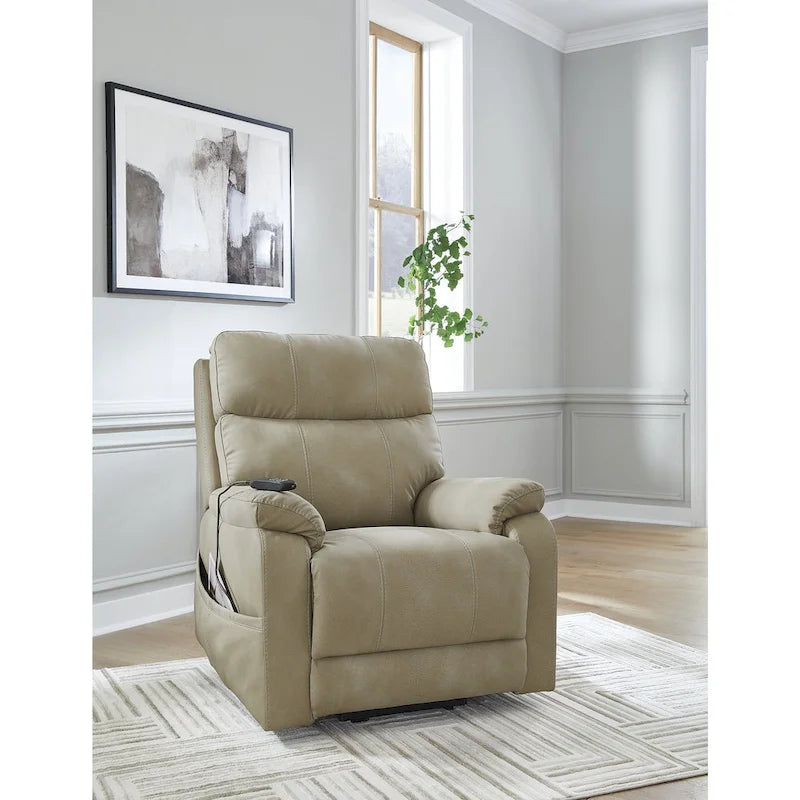 Next-Gen Durapella Power Lift Recliner with Adjustable Headrest and Lumbar Support