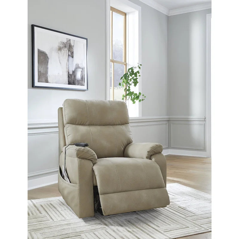 Next-Gen Durapella Power Lift Recliner with Adjustable Headrest and Lumbar Support