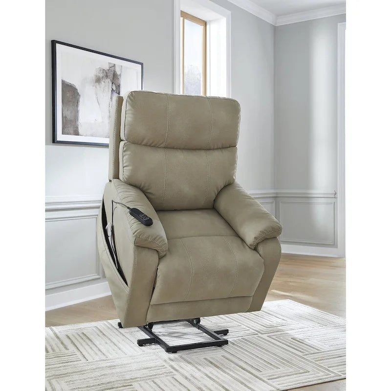 Next-Gen Durapella Power Lift Recliner with Adjustable Headrest and Lumbar Support