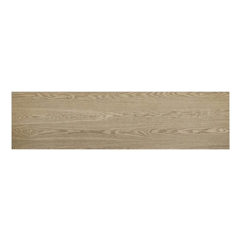 Vintage-Style Console Table with Ash Wood Veneer and T-Leg Design, 60-Inch