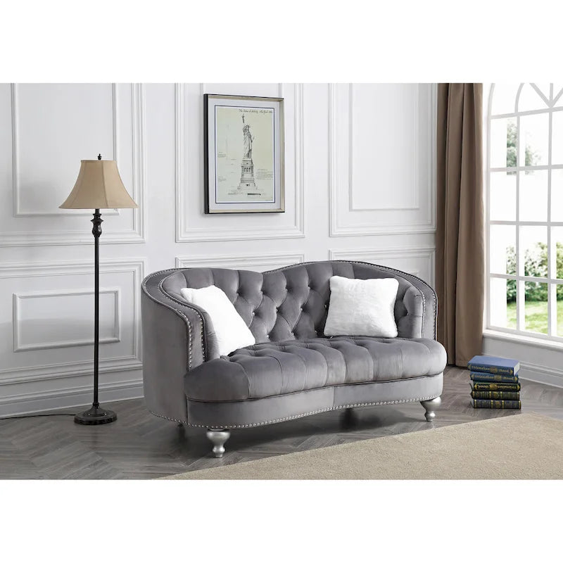 Traditional Loveseat Sofa, 71-Inch