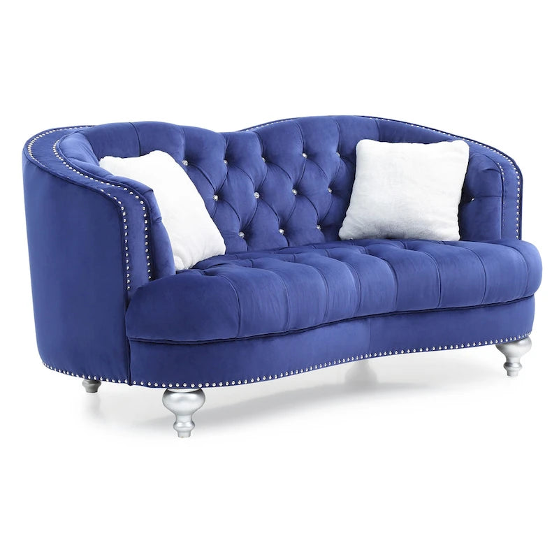 Traditional Loveseat Sofa, 71-Inch