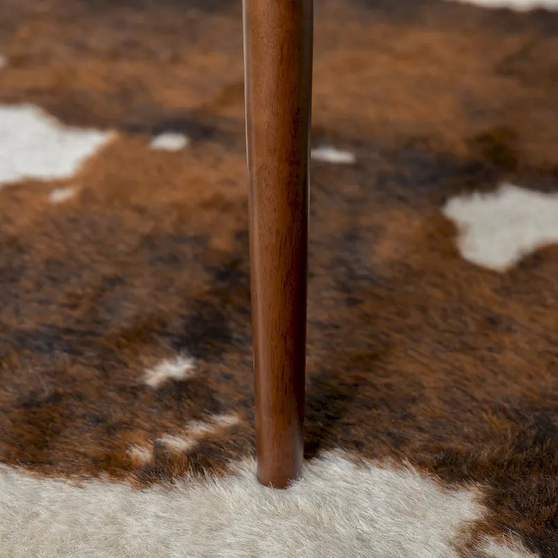 60-Inch Mid-Century Modern square dining table Dining Table with Walnut Finish