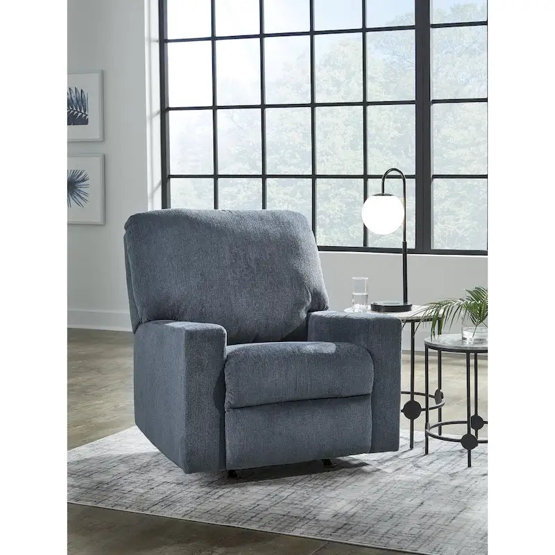 Rannis Rocker Recliner with Plush Cushioning and Pillow Arms