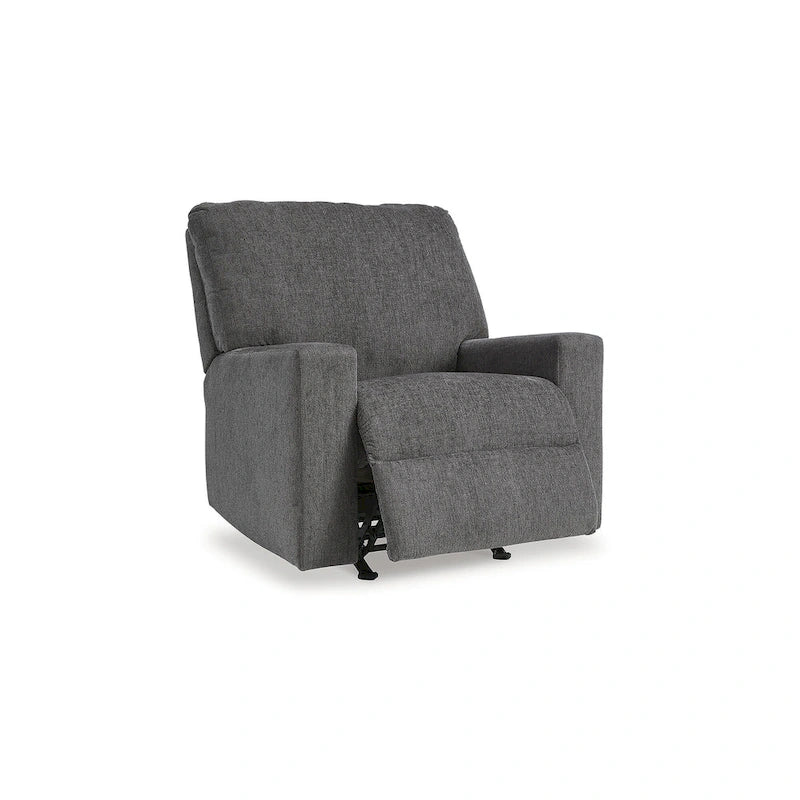 Rannis Rocker Recliner with Plush Cushioning and Pillow Arms