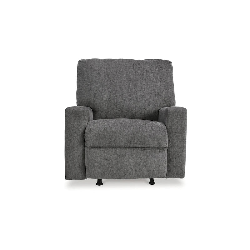 Rannis Rocker Recliner with Plush Cushioning and Pillow Arms