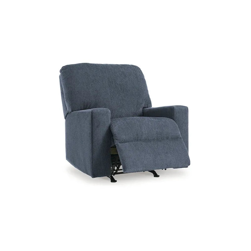 Rannis Rocker Recliner with Plush Cushioning and Pillow Arms