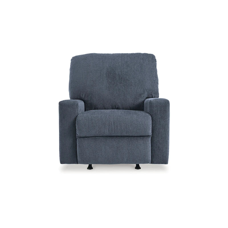 Rannis Rocker Recliner with Plush Cushioning and Pillow Arms