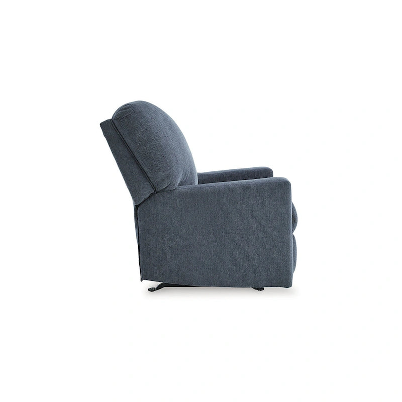 Rannis Rocker Recliner with Plush Cushioning and Pillow Arms