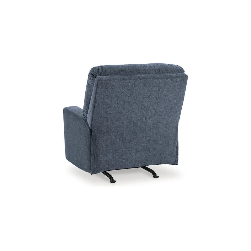 Rannis Rocker Recliner with Plush Cushioning and Pillow Arms