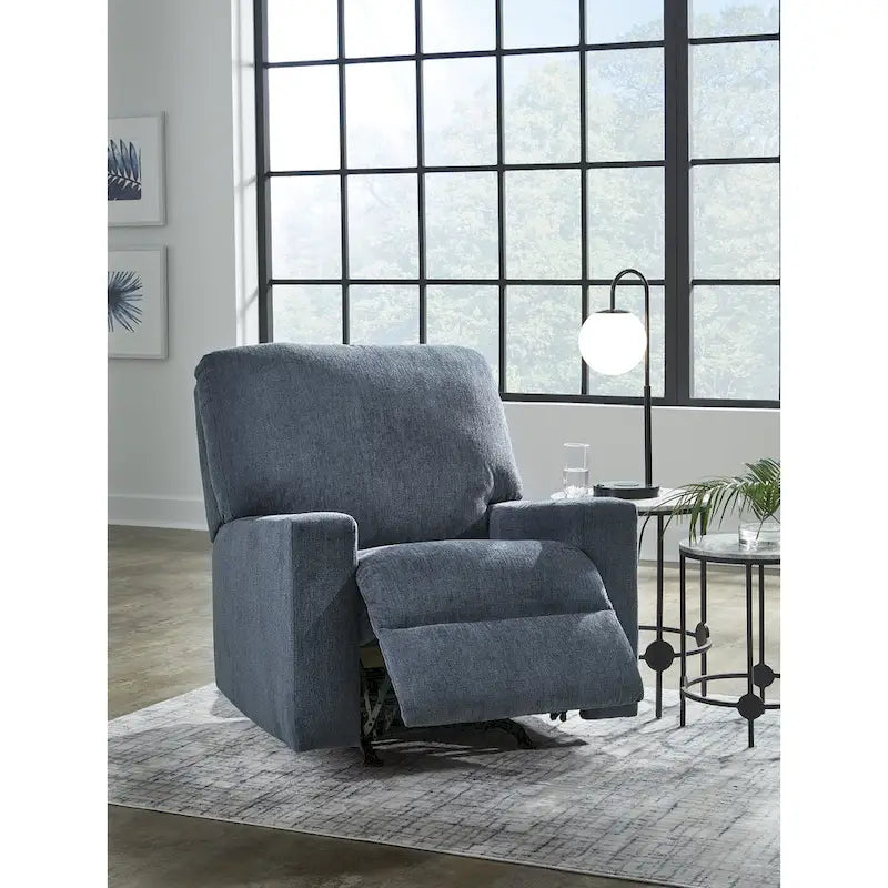 Rannis Rocker Recliner with Plush Cushioning and Pillow Arms