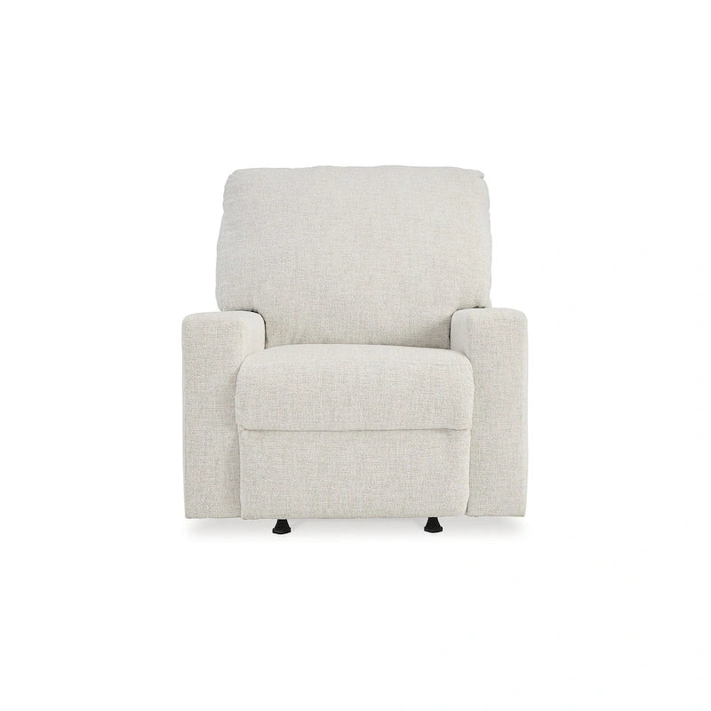 Rannis Rocker Recliner with Plush Cushioning and Pillow Arms