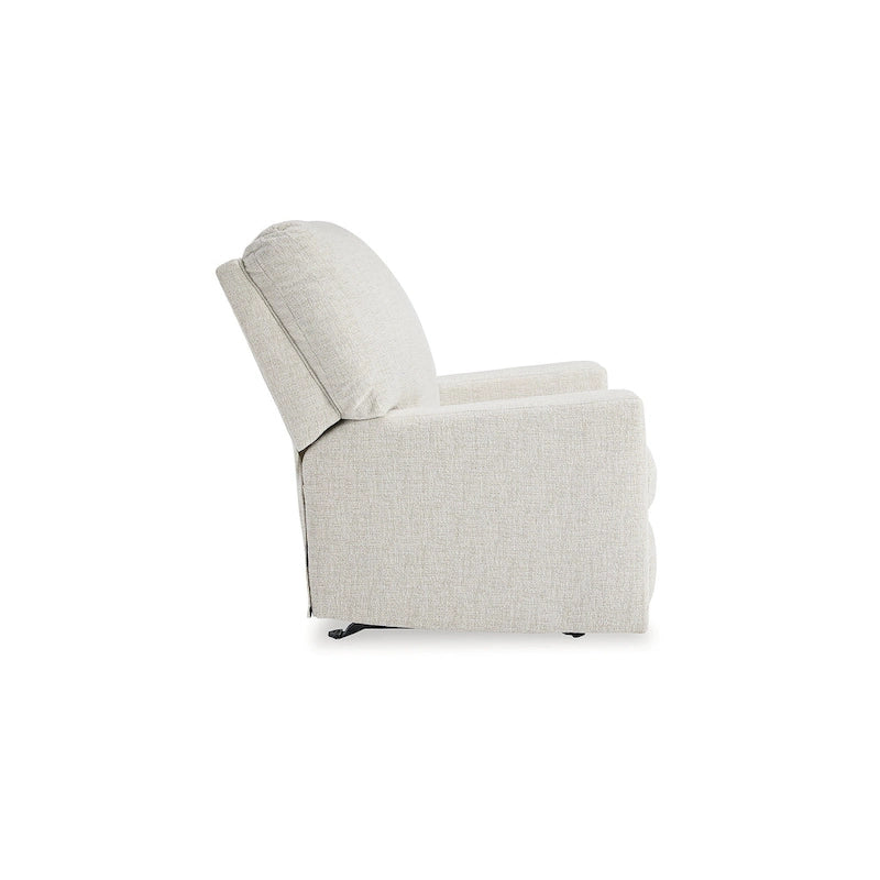 Rannis Rocker Recliner with Plush Cushioning and Pillow Arms