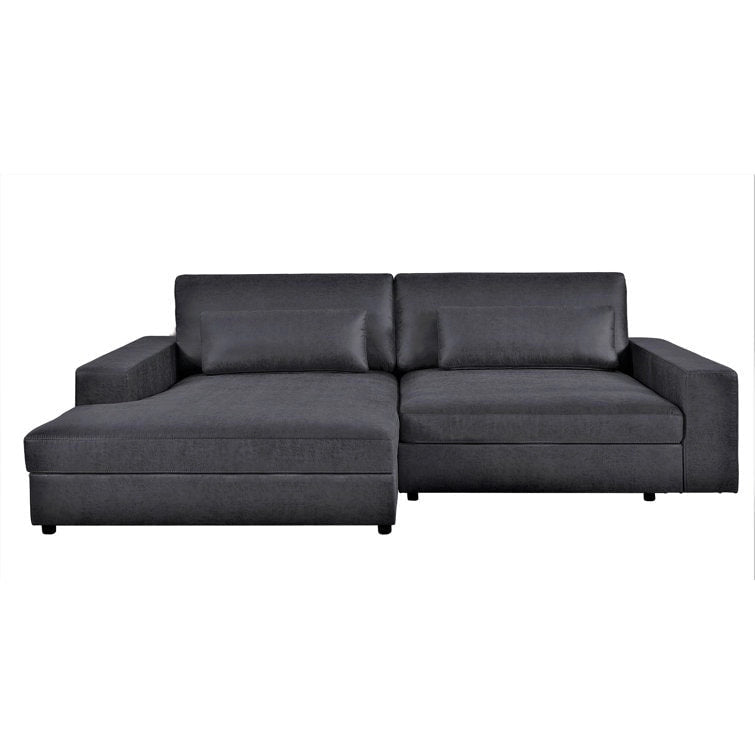 105-Inch Oversize Corduroy Sectional Sofa with Facing Seats