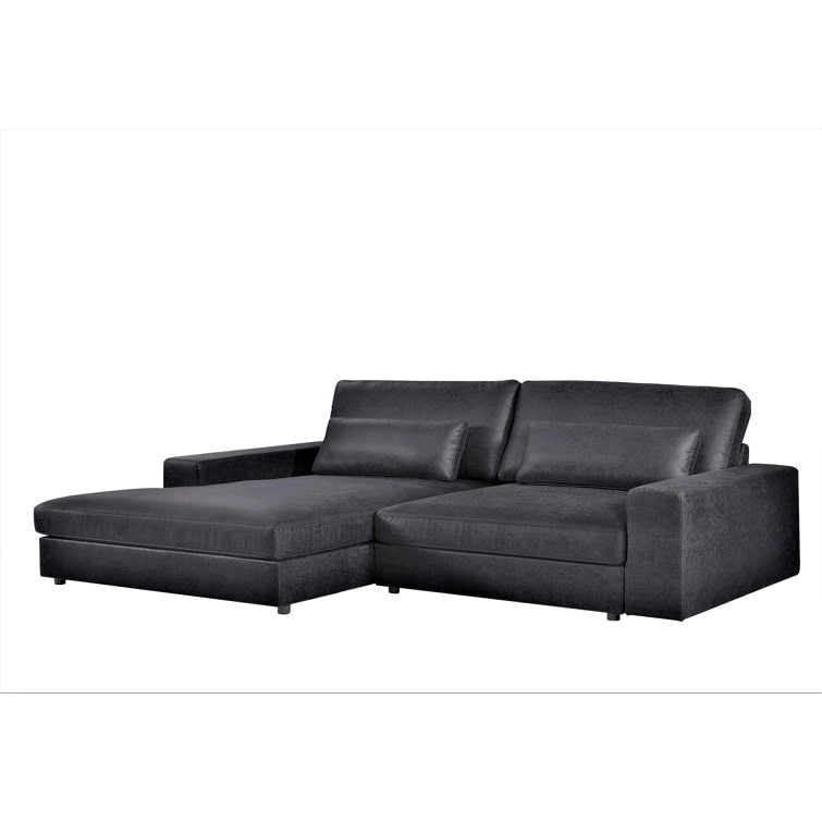 105-Inch Oversize Corduroy Sectional Sofa with Facing Seats