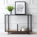 Vireo Round Accent Table with Geometric Base, 42-Inch