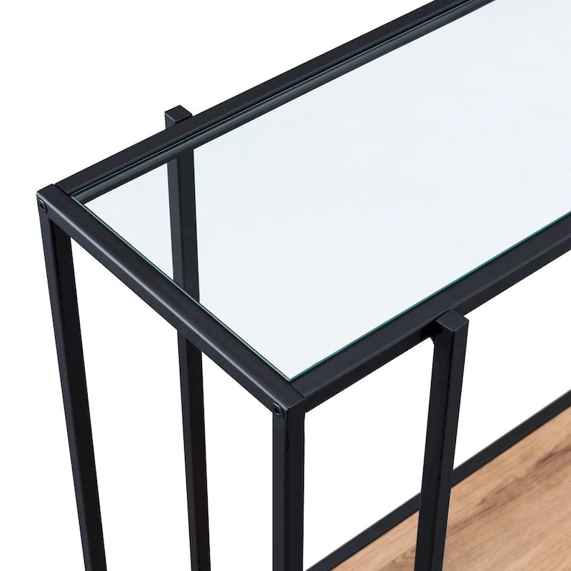 Vireo Round Accent Table with Geometric Base, 42-Inch