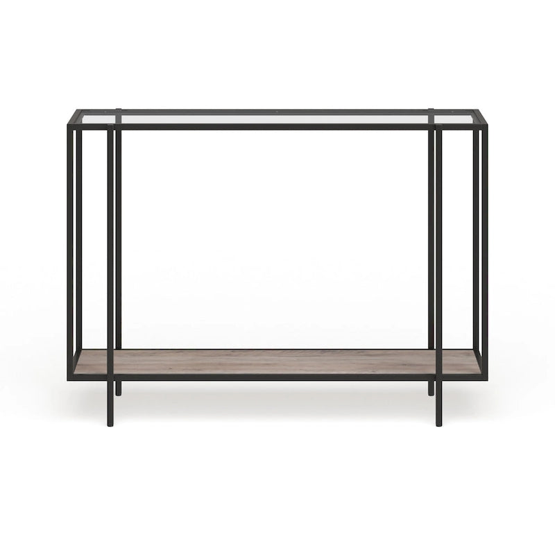 Vireo Round Accent Table with Geometric Base, 42-Inch