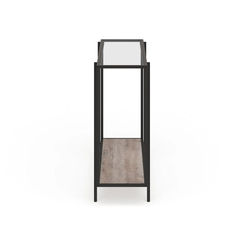 Vireo Round Accent Table with Geometric Base, 42-Inch