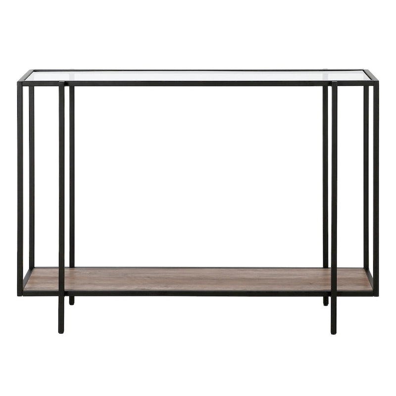 Vireo Round Accent Table with Geometric Base, 42-Inch