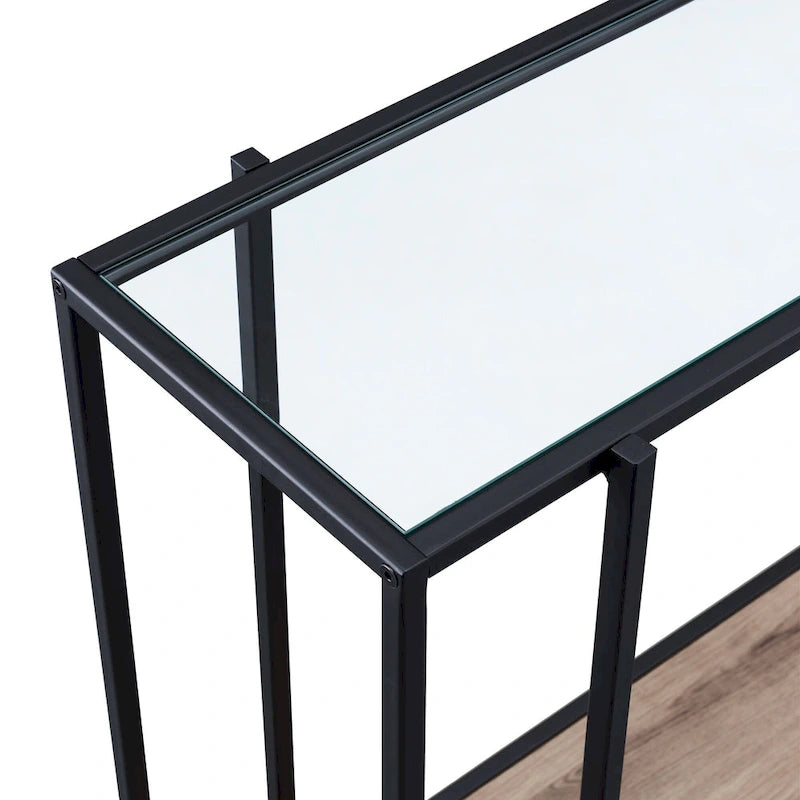 Vireo Round Accent Table with Geometric Base, 42-Inch