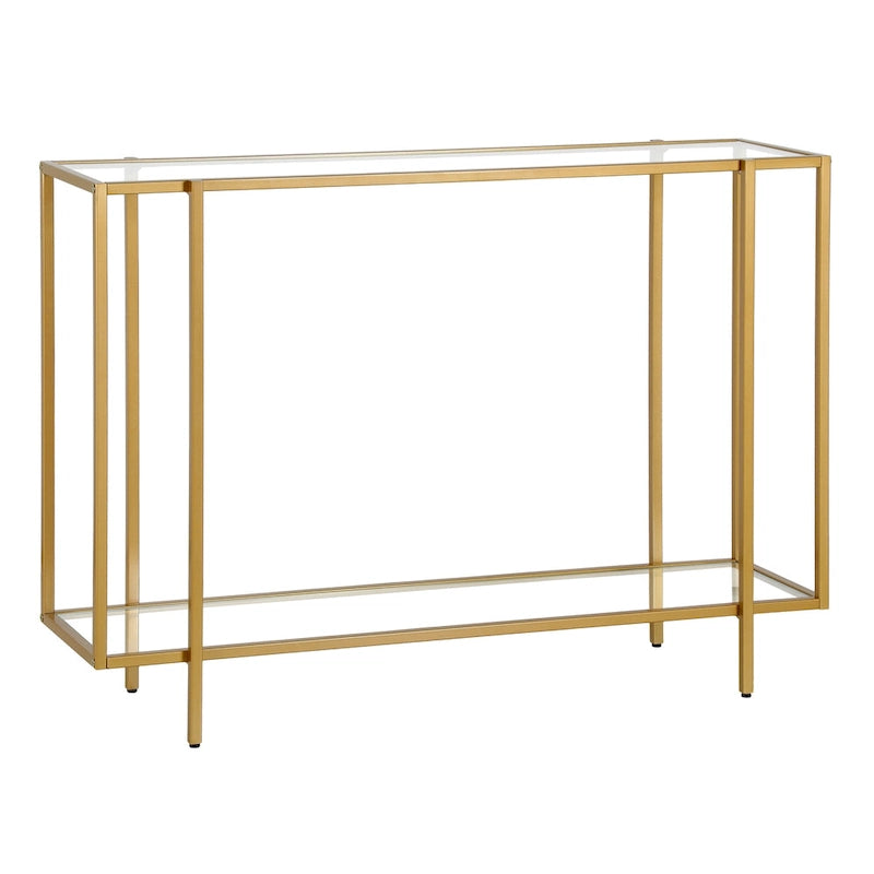 Vireo Round Accent Table with Geometric Base, 42-Inch
