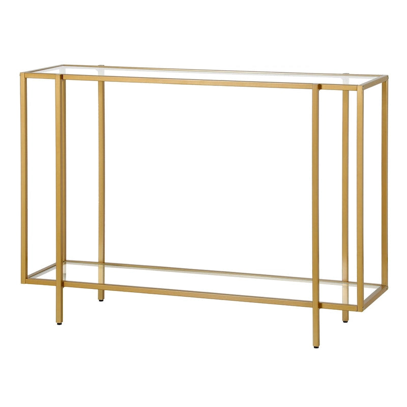 Vireo Round Accent Table with Geometric Base, 42-Inch