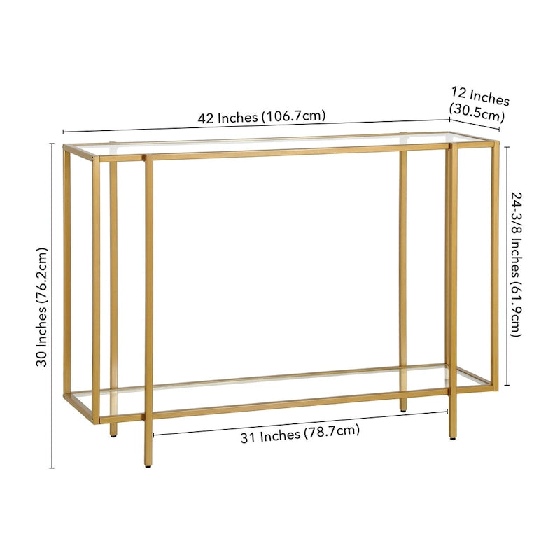 Vireo Round Accent Table with Geometric Base, 42-Inch