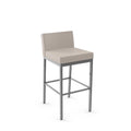 Counter Height Bar Stool with Welded Metal Frame and Scratch-Resistant Finish