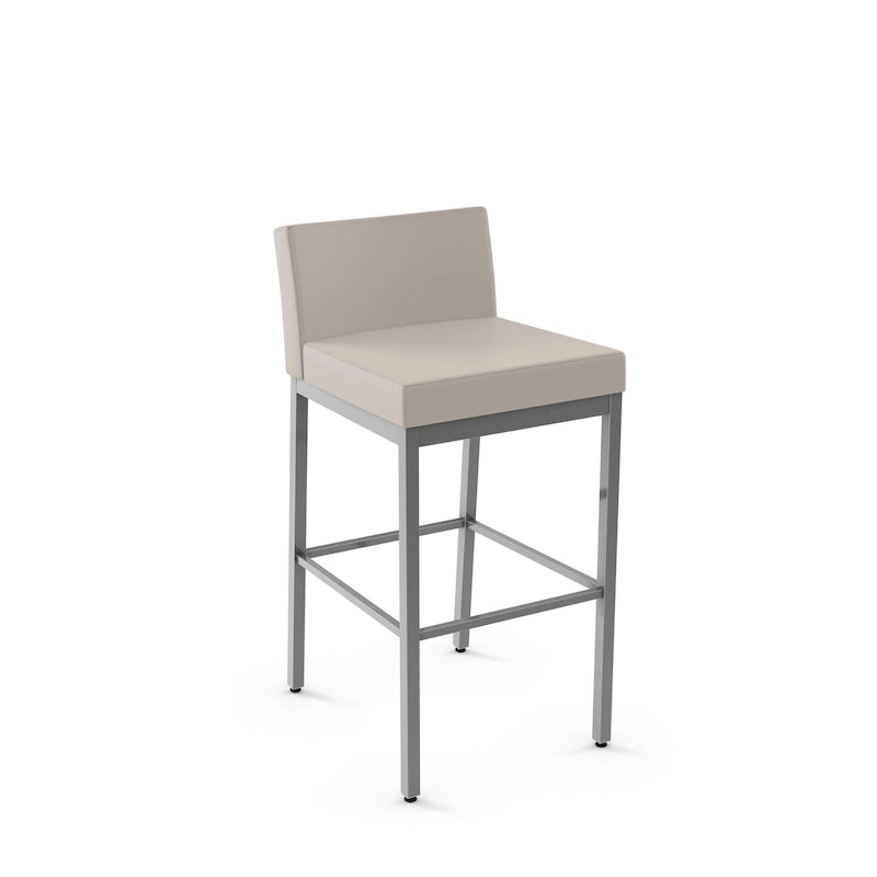 Counter Height Bar Stool with Welded Metal Frame and Scratch-Resistant Finish