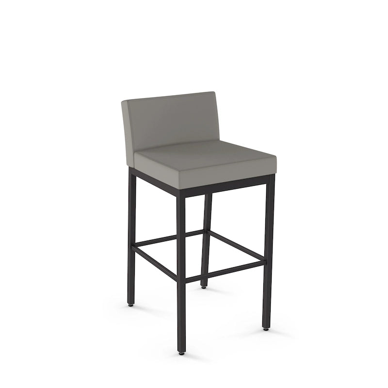 Counter Height Bar Stool with Welded Metal Frame and Scratch-Resistant Finish