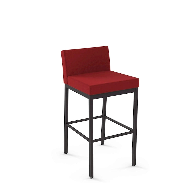 Counter Height Bar Stool with Welded Metal Frame and Scratch-Resistant Finish