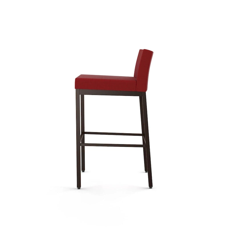 Counter Height Bar Stool with Welded Metal Frame and Scratch-Resistant Finish