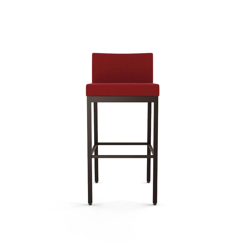 Counter Height Bar Stool with Welded Metal Frame and Scratch-Resistant Finish