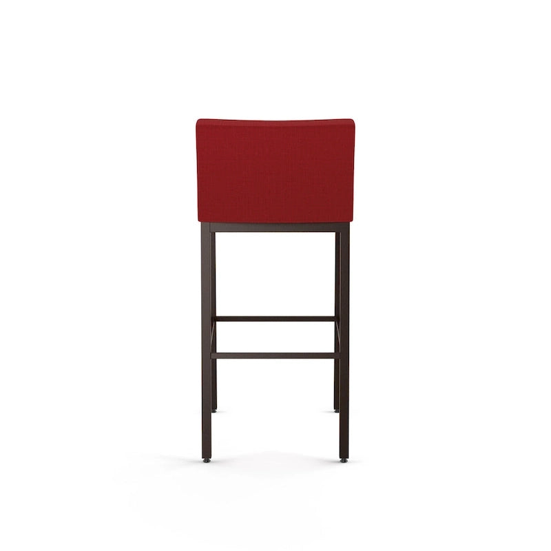 Counter Height Bar Stool with Welded Metal Frame and Scratch-Resistant Finish