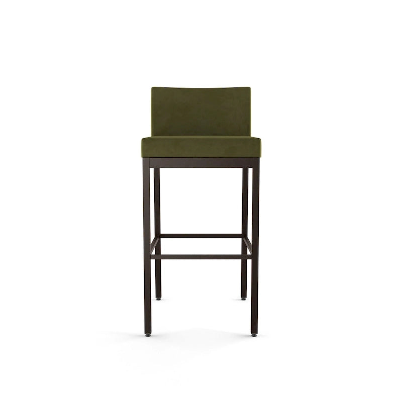 Counter Height Bar Stool with Welded Metal Frame and Scratch-Resistant Finish