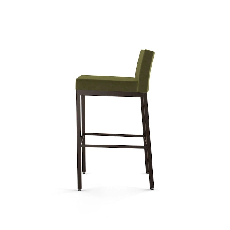 Counter Height Bar Stool with Welded Metal Frame and Scratch-Resistant Finish