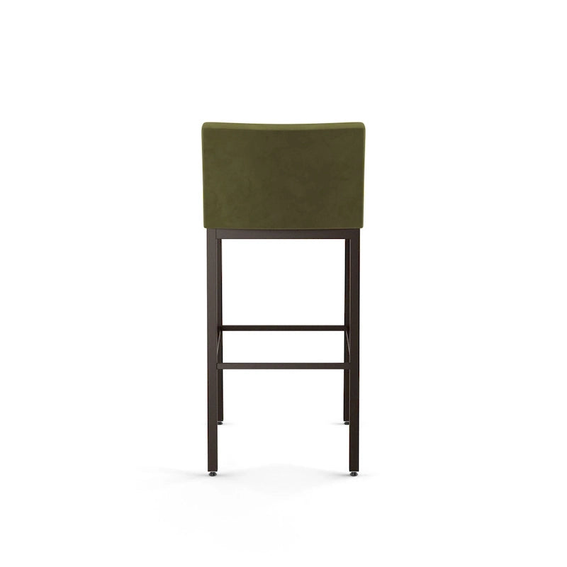 Counter Height Bar Stool with Welded Metal Frame and Scratch-Resistant Finish