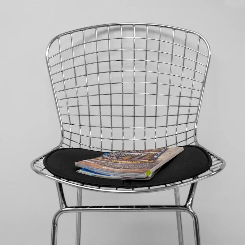 Mid-Century Modern Chrome Wire Counter Stool, Set of 2